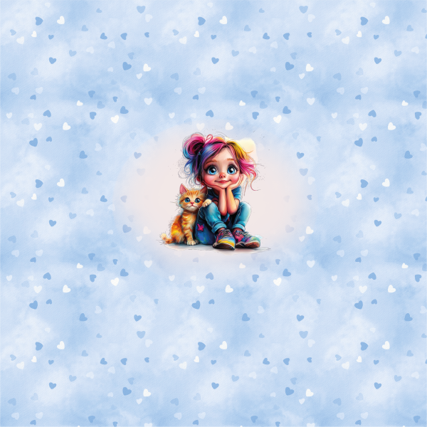 Cute Rainbow Girl Panel 1